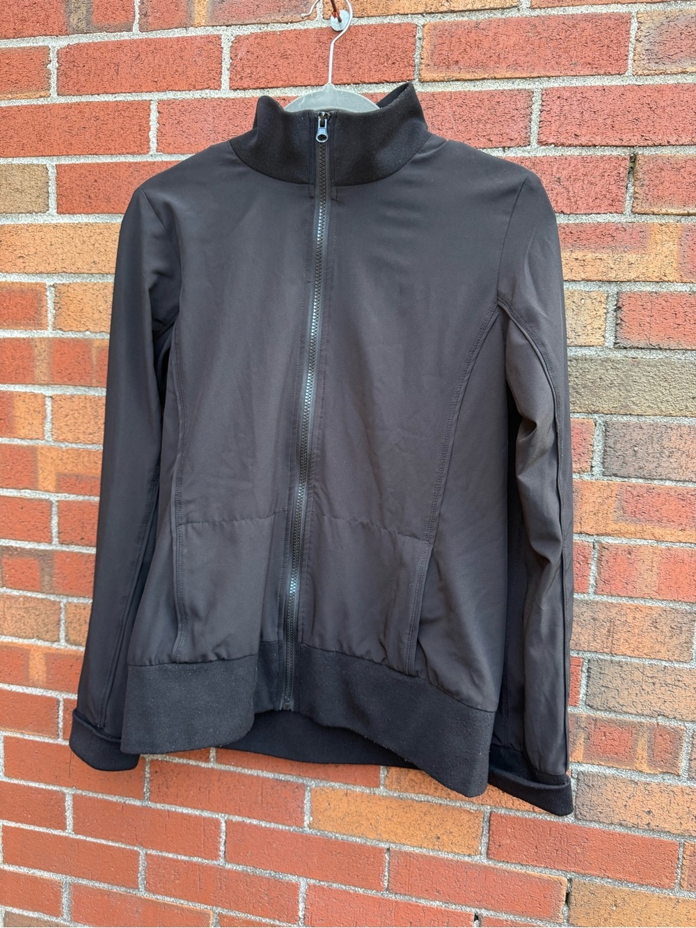 90 Degree By Reflex Black Zip Front Athletic Jacket Size Large